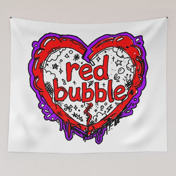 Item preview, Red bubble  designed and sold by Omahsales.