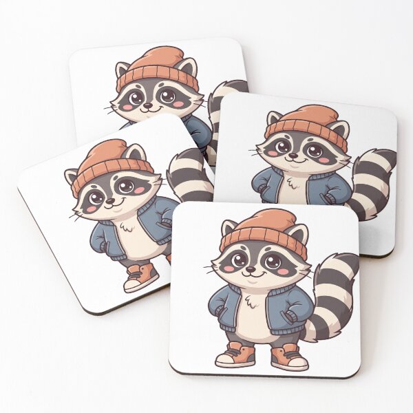 Item preview, Trendy Raccoon designed and sold by DigitalDreamStudio.