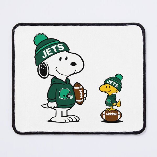 Item preview, Snoopy & Woodstock New York Jets Football Retro F854 designed and sold by GLUVY-THEME.