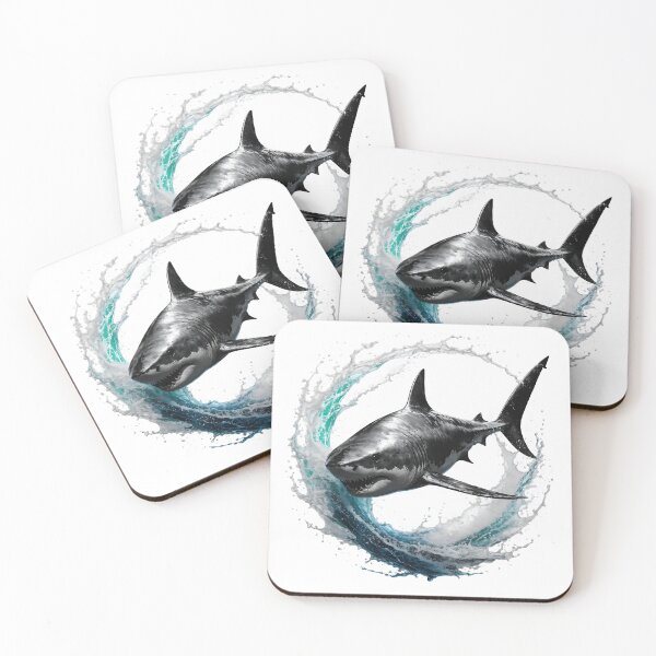 Item preview, Great White Shark – Powerful Ocean Predator Graphic designed and sold by Neural-canvas.
