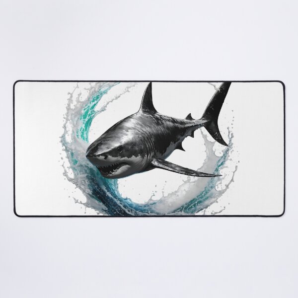 Item preview, Great White Shark – Powerful Ocean Predator Graphic designed and sold by Neural-canvas.