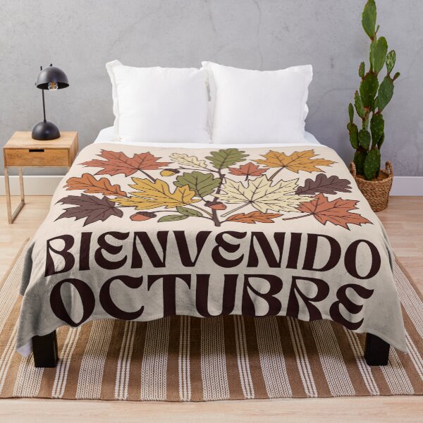 Item preview, Bienvenido Octubre Vintage Autumn Leaves designed and sold by MarCinu Art.