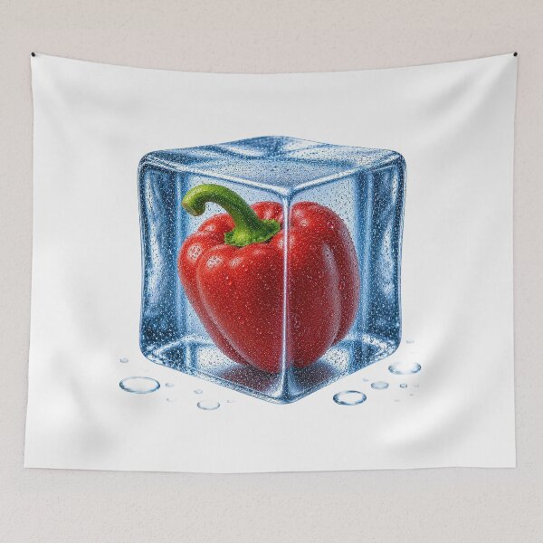 Item preview, Red Bell Pepper Ice Cube  designed and sold by MichalHau.