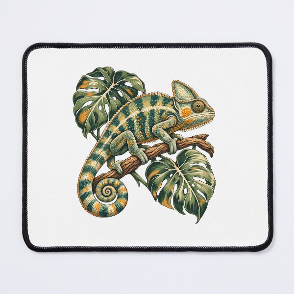Item preview, Botanical Chameleon - Monstera Branch designed and sold by cybersilverhand.