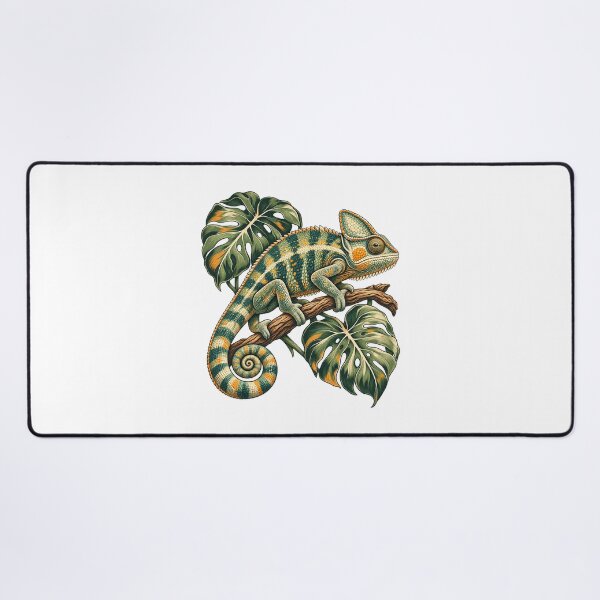 Item preview, Botanical Chameleon - Monstera Branch designed and sold by cybersilverhand.