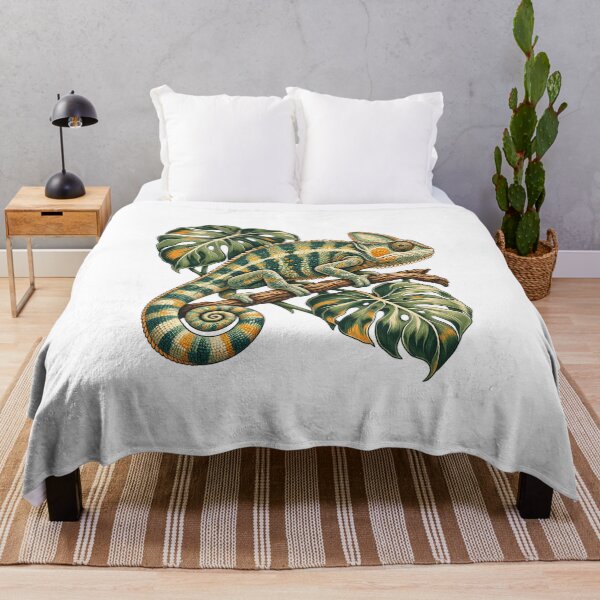 Item preview, Botanical Chameleon - Monstera Branch designed and sold by cybersilverhand.