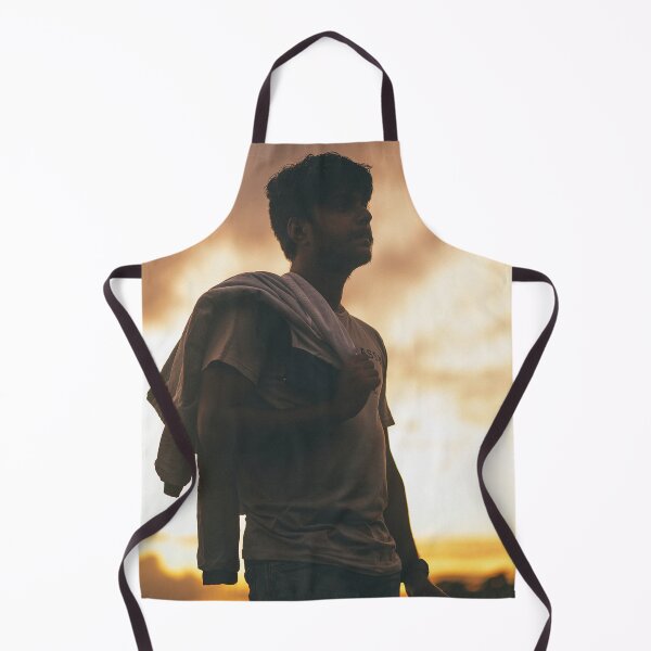 Item preview, Silhouette Portrait Of Young Man Holding Jacket At Sunset designed and sold by simonwarz.