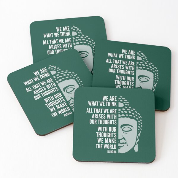 Item preview, Buddha Quote We Are What We Think designed and sold by MagicMealing.