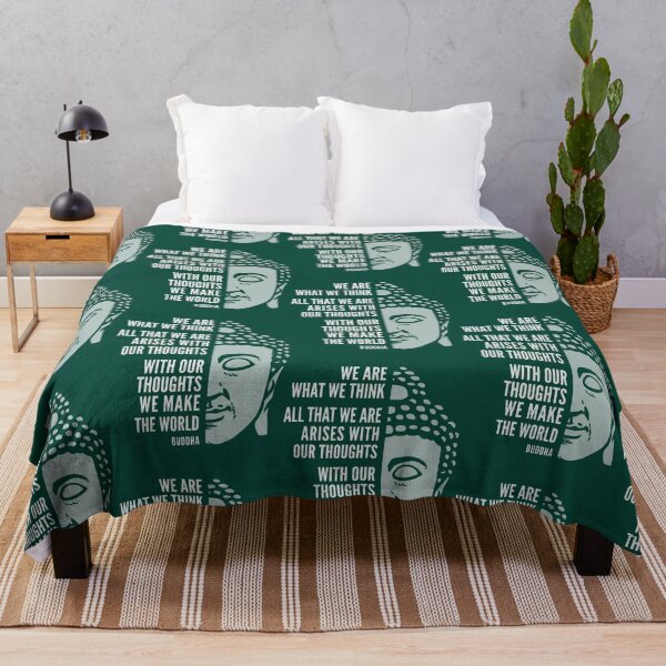 Item preview, Buddha Quote We Are What We Think designed and sold by MagicMealing.
