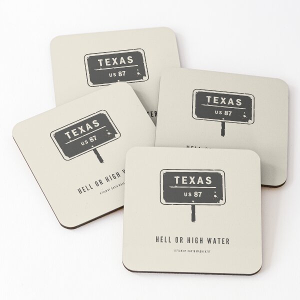 Item preview, Hell or High Water - Minimalist Texas Neo-Western Film Poster designed and sold by MORKINO POSTERS.