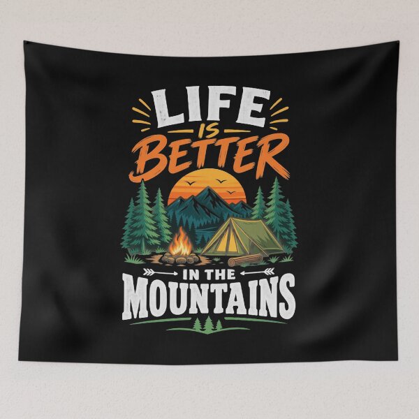 Item preview, Life Is Better In The Mountains designed and sold by Fun2Fentastic.