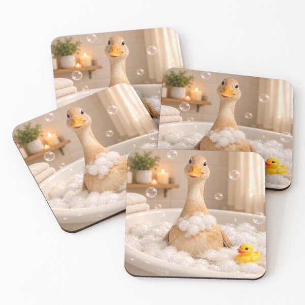 Item preview, Cheerful Runner Duck Bubble Bath designed and sold by Sillytoe.