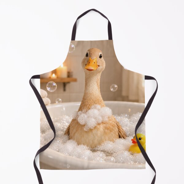 Item preview, Cheerful Runner Duck Bubble Bath designed and sold by Sillytoe.