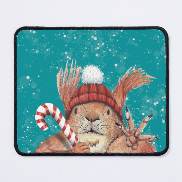 Item preview, Christmas Squirrel designed and sold by Kimberley Cummings Illustration.