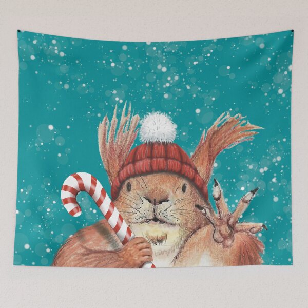 Item preview, Christmas Squirrel designed and sold by Kimberley Cummings Illustration.