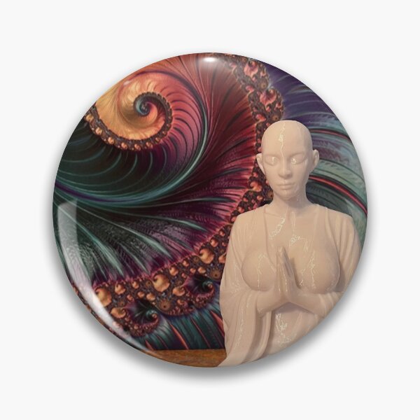 Item preview, Fractal and the meditator designed and sold by ArtbyDeeDeeO.
