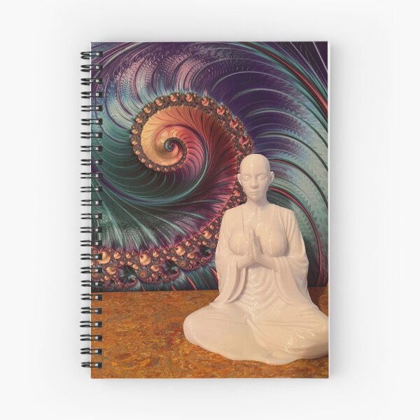Item preview, Fractal and the meditator designed and sold by ArtbyDeeDeeO.