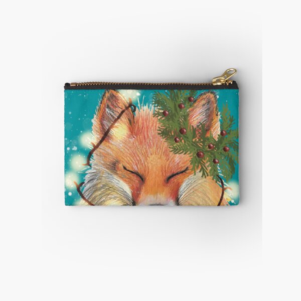Item preview, Chrsitmas fox designed and sold by Kimberley Cummings Illustration.