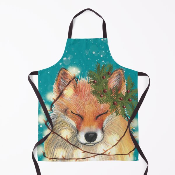 Item preview, Chrsitmas fox designed and sold by Kimberley Cummings Illustration.