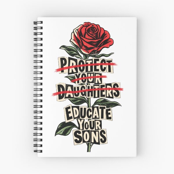 Item preview, Protect Your Daughters Educate Your Sons Vintage Rose Feminist Statement designed and sold by GibasVisuals.