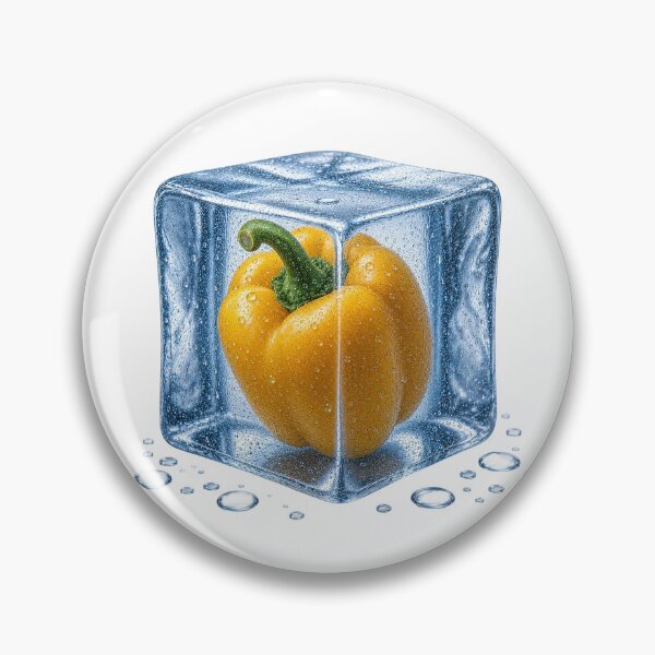 Item preview, Frozen Yellow Bell Pepper designed and sold by MichalHau.