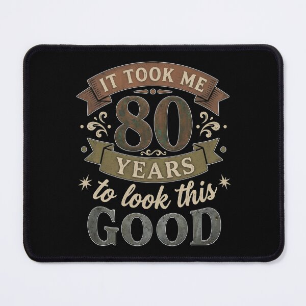 Item preview, It Took Me 80 Years to Look This Good - Funny 80th Birthday Retro Vintage 1946 Design designed and sold by ZyziowskyArt.