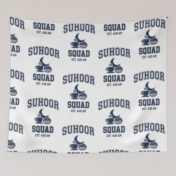 Item preview, Suhoor Squad Design – Varsity Style Ramadan Crescent Moon Illustration designed and sold by Luminari Creations.
