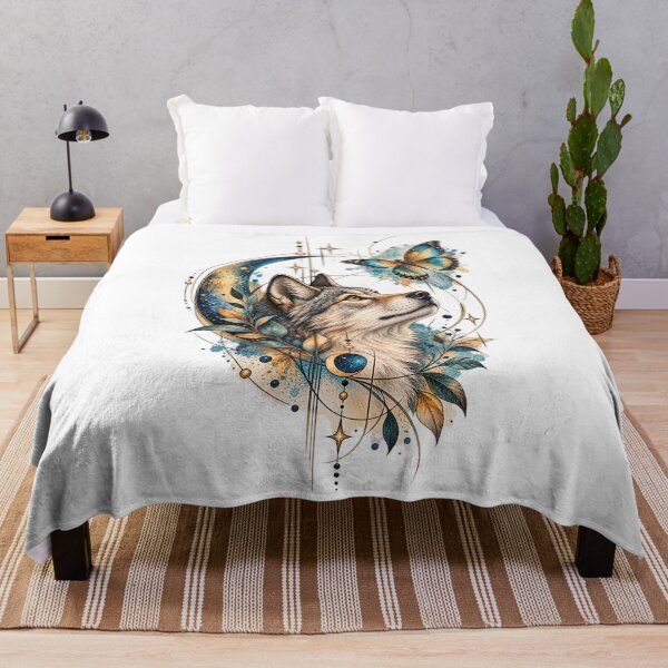 Item preview, Mystical Wolf and Butterfly designed and sold by MichalHau.