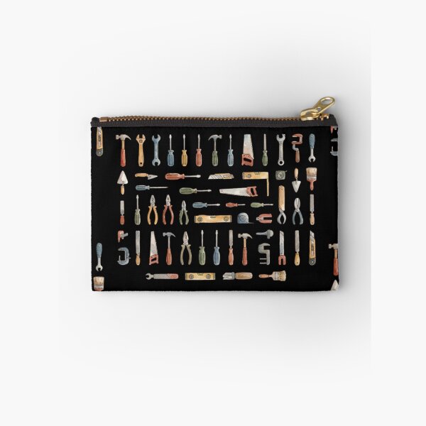 Item preview, Vintage Watercolor Hand Tools Builder Pattern designed and sold by bvdesignart.