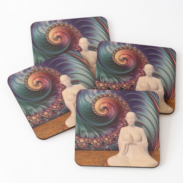 Item preview, Fractal and the meditator designed and sold by ArtbyDeeDeeO.