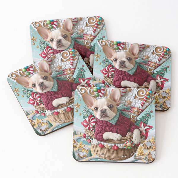 Item preview, Christmas Frenchie Gingerbread Balloon – Whimsical Holiday Bulldog Art designed and sold by cipoprimo.