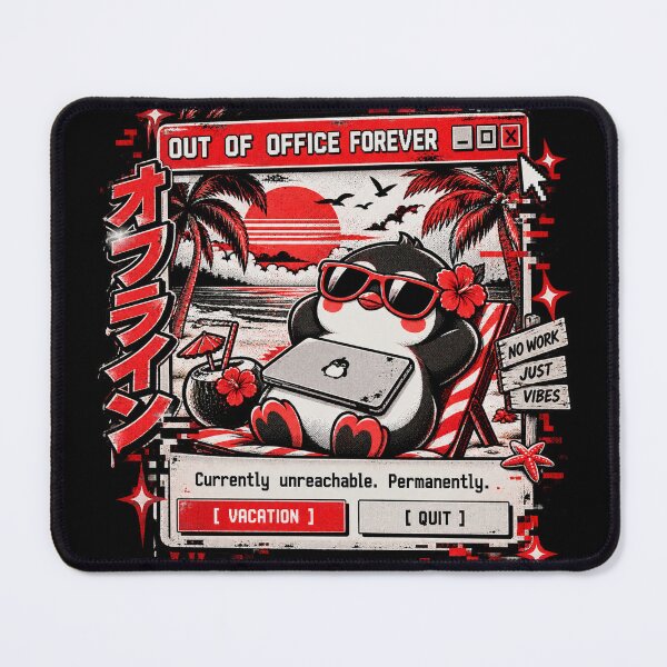 Item preview, Out Of Office Forever - Funny Vacation Penguin designed and sold by Visual Dept..