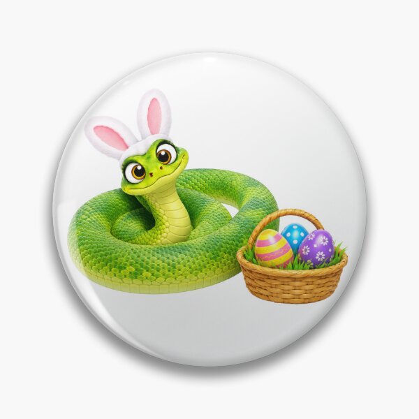 Item preview, Joyful Green Mamba Easter designed and sold by Sillytoe.