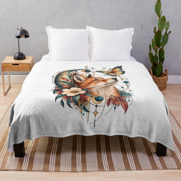 Aperçu de l'œuvre Celestial Fox and Butterfly créée et vendue par MichalHau.