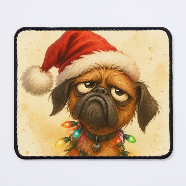 Item preview, Grumpy Christmas Dog - Funny Holiday Lights designed and sold by Darlin8888.