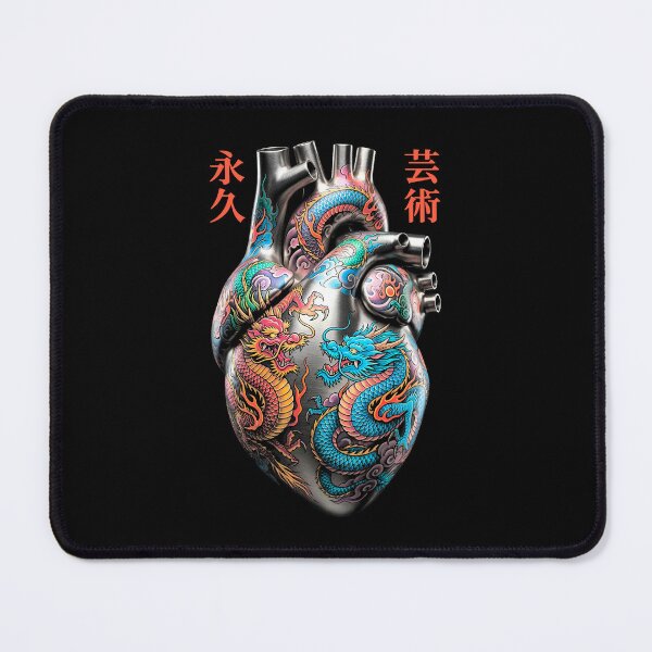 Item preview, Tattoo Lover Anatomical Heart Dragon Tattoos Permanent Art designed and sold by GrandeDuc.