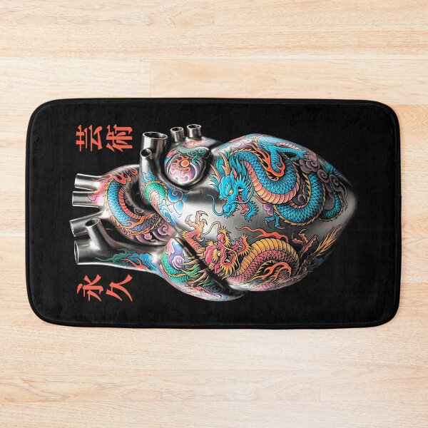 Item preview, Tattoo Lover Anatomical Heart Dragon Tattoos Permanent Art designed and sold by GrandeDuc.