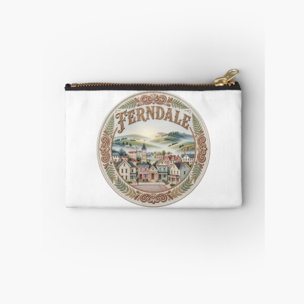 Item preview, Ferndale California USA Victorian Village Redwood Coast Embroidered Patch Sticker designed and sold by Imaginarium of Chaos falcon88 .