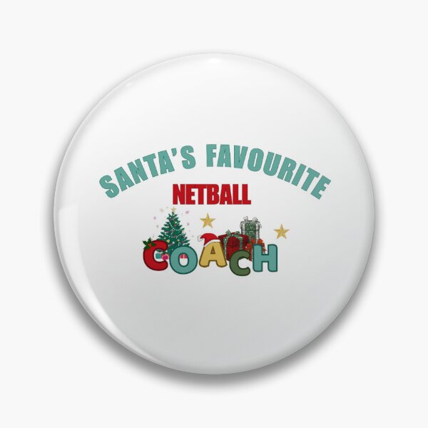 Item preview, Santa’s Favourite Netball Coach designed and sold by DixieGirlStudio.