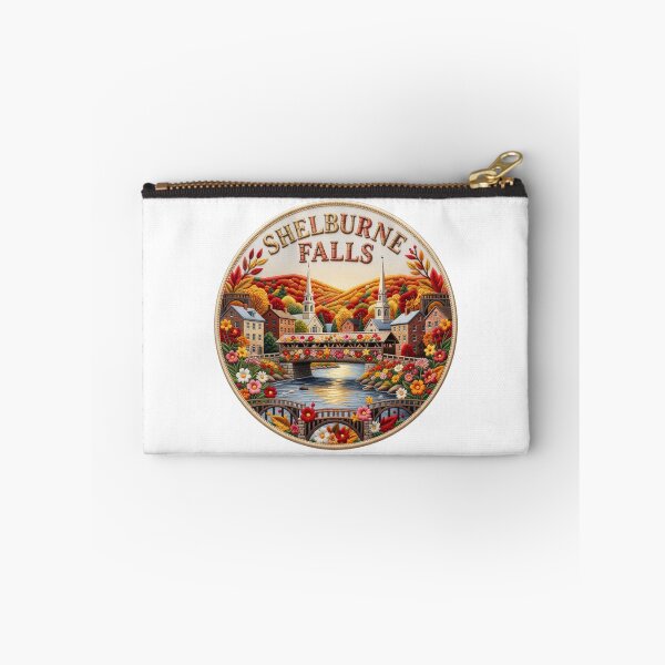 Item preview, Shelburne Falls Massachusetts USA Flower Bridge Village Embroidered Patch Sticker designed and sold by Imaginarium of Chaos falcon88 .