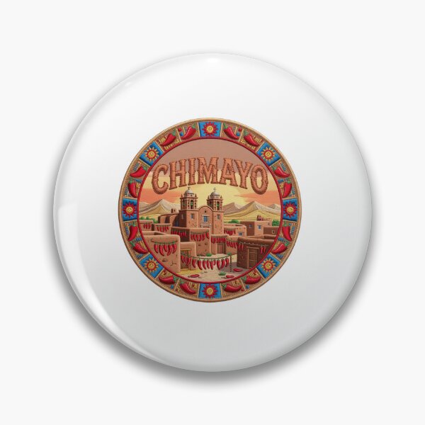 Item preview, Parche bordado de chiles de Adobe Village, Chimayo, Nuevo México, EE. UU. designed and sold by Imaginarium of Chaos falcon88 .