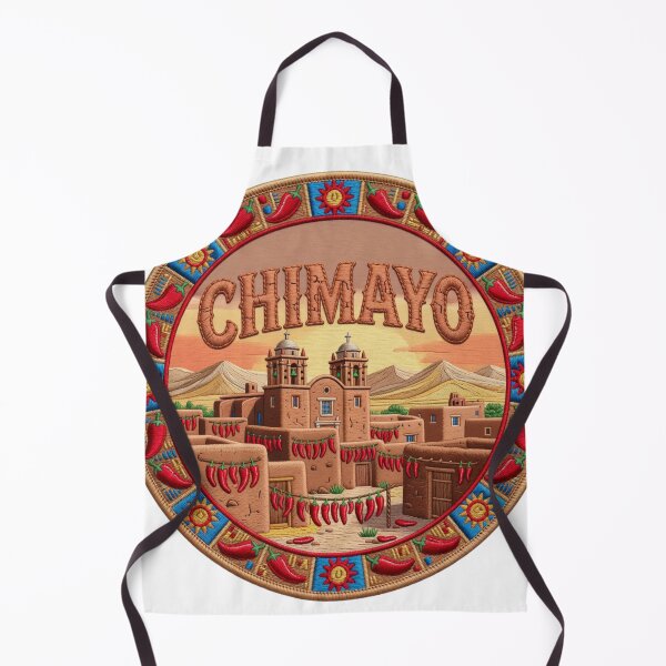 Aperçu de l'œuvre Écusson brodé « Piments du village en adobe de Chimayo, Nouveau-Mexique, États-Unis » créée et vendue par Imaginarium of Chaos falcon88 .