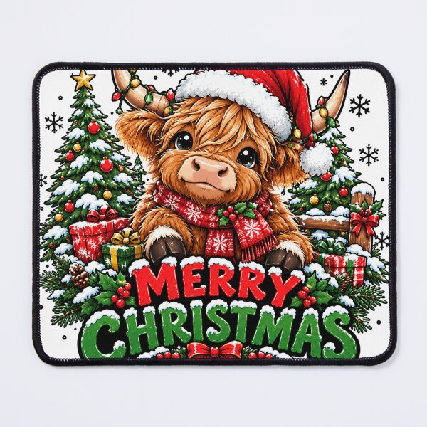 Item preview, Christmas Highland Cow designed and sold by vectcd.
