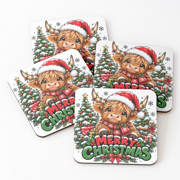 Item preview, Christmas Highland Cow  designed and sold by vectcd.