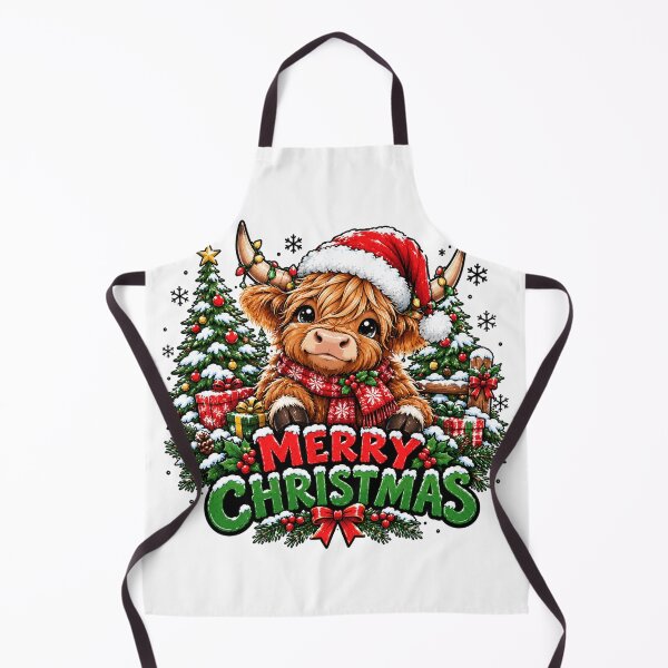Item preview, Christmas Highland Cow designed and sold by vectcd.