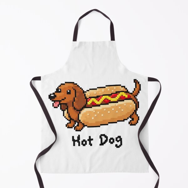Item preview, Hot Dog – Cute Dachshund Pixel Art designed and sold by obstinator.