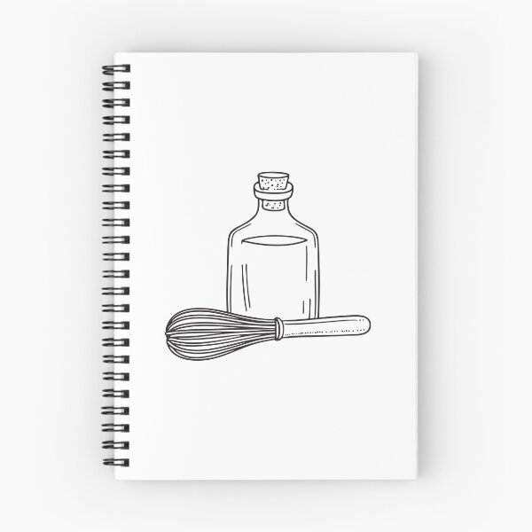 Item preview, A whisk near a bottle of vanilla extract designed and sold by rasagamastore.