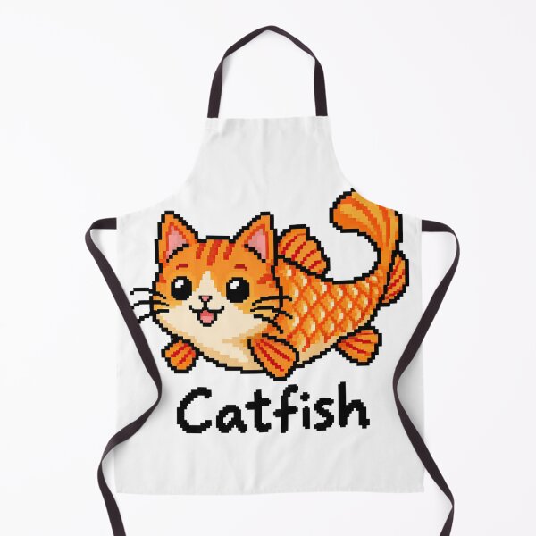Item preview, Catfish – Cute Retro Pixel Art Pun designed and sold by obstinator.