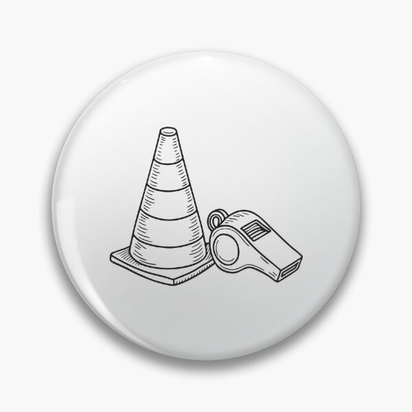 Item preview, A whistle beside a cone used for marking the field designed and sold by rasagamastore.