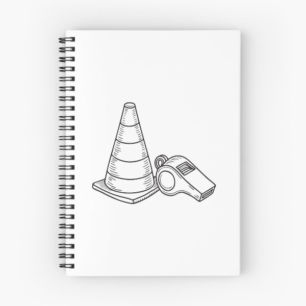 Item preview, A whistle beside a cone used for marking the field designed and sold by rasagamastore.